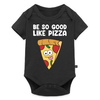 Pizza - Baby Premium short-sleeve bodysuit - black - Front