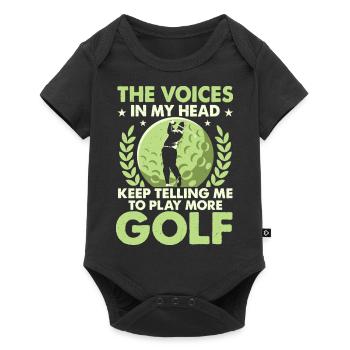 The Voices In My Head Keep Telling Me Golfer Golf - Baby Premium short-sleeve bodysuit - black - Front