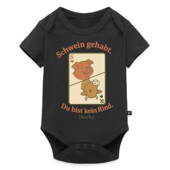 Pig, you're not a cow. Still. - Baby Premium short-sleeve bodysuit - black - Front