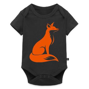 Fox - Baby Premium short-sleeve bodysuit - black - Front