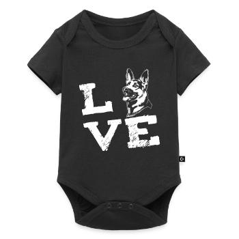 LOVE - German Shepherd - German Shepherd - Baby Premium short-sleeve bodysuit - black - Front