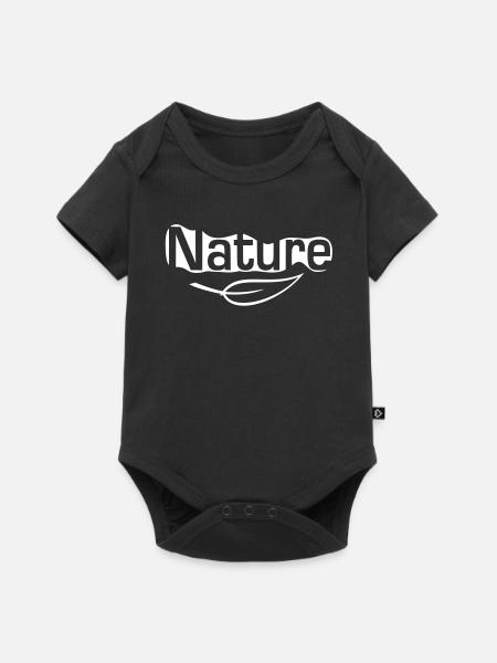 nature - Baby Premium short-sleeve bodysuit - black