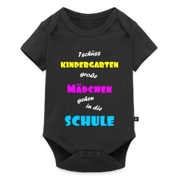 Einschulung Maedchen - Baby Premium Kurzarmbody - Schwarz - Vorne