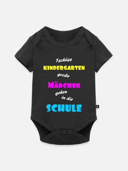 Einschulung Maedchen - Baby Premium Kurzarmbody - Schwarz