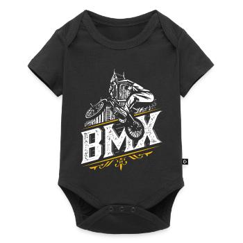 Vélo BMX | Vélo BMX | Pilote BMX | Skyline - Body à manches courtes Premium Bébé - noir - Devant