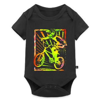 BMX bike | BMX cycling race | Gift idea - Baby Premium short-sleeve bodysuit - black - Front