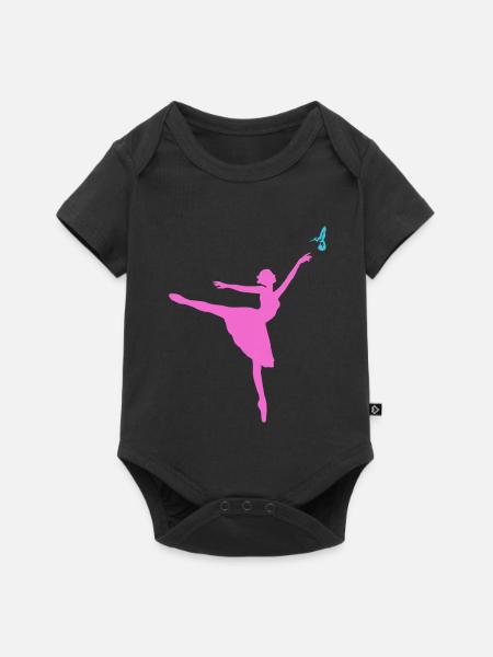 Dancer - Baby Premium Kurzarmbody - Schwarz
