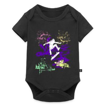 Skater - Baby Premium short-sleeve bodysuit - black - Front