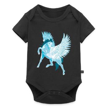 Pegasus Greek Mythology Winged Horse - Baby Premium short-sleeve bodysuit - black - Front