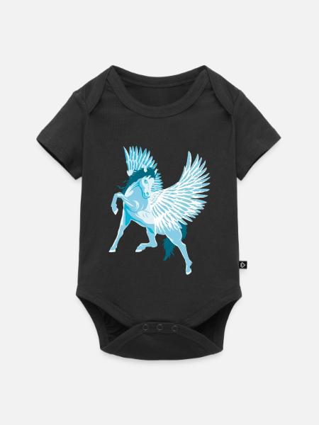 Pegasus Greek Mythology Winged Horse - Baby Premium short-sleeve bodysuit - black