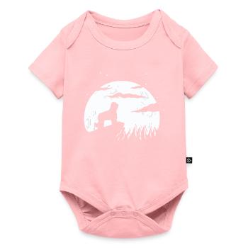 Briard Moon Gift - Baby Premium short-sleeve bodysuit - rose - Front
