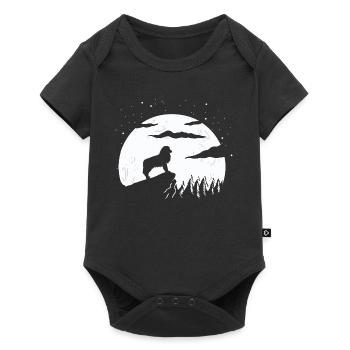 Australian Shepherd Australian Shepherd Moon - Baby Premium short-sleeve bodysuit - black - Front