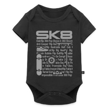 SK8 skate - Baby Premium short-sleeve bodysuit - black - Front
