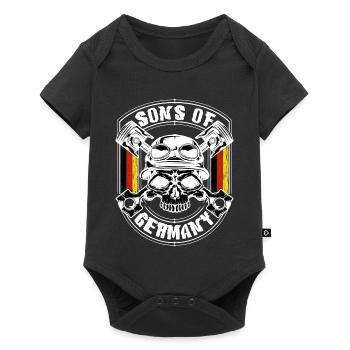 Biker Sons of Germany - Baby Premium Kurzarmbody - Schwarz - Vorne