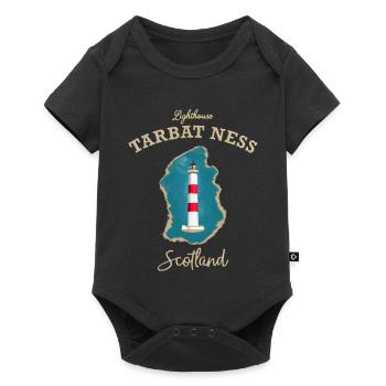 Schottland Lighthouse Tarbat Ness, Nordseeküste - Baby Premium Kurzarmbody - Schwarz - Vorne