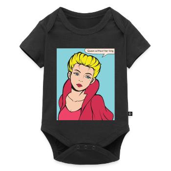 Queen Without King Pop Art - Baby Premium short-sleeve bodysuit - black - Front