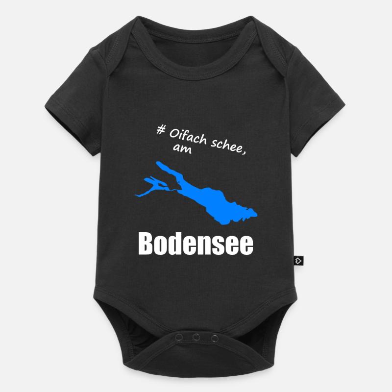 # Oifach schee, am Bodensee - Baby Premium Kurzarmbody - Schwarz
