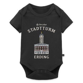 Erding kultiger Stadtturm, Bavaria, Germany - Baby Premium short-sleeve bodysuit - black - Front