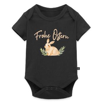 Ostern Shirt Frohe Ostern 2023 süß illustration - Baby Premium Kurzarmbody - Schwarz - Vorne