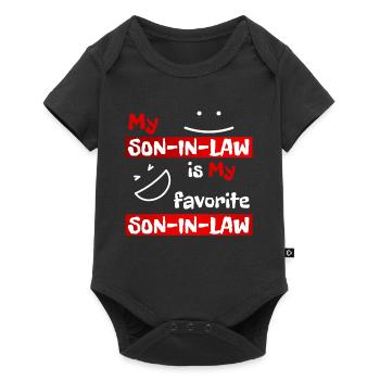 Son in law funny - Baby Premium short-sleeve bodysuit - black - Front