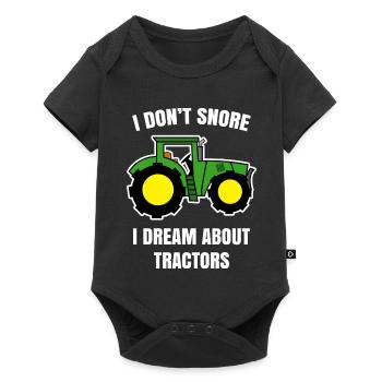 Tracteur Véhicule Commercial Terrain Agriculture Déclaration - Body à manches courtes Premium Bébé - noir - Devant