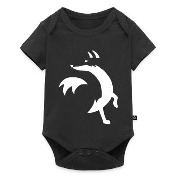 Sketch of the white fox - Baby Premium short-sleeve bodysuit - black - Front