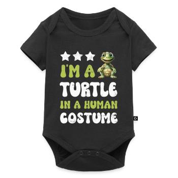 Turtle Turtles - Baby Premium short-sleeve bodysuit - black - Front