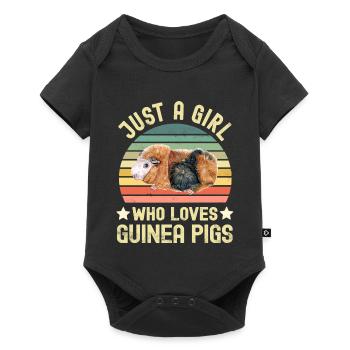 Guinea pig - Baby Premium short-sleeve bodysuit - black - Front