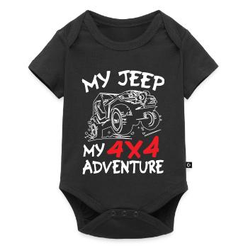 Mes Jeeps Mon Aventure - Body à manches courtes Premium Bébé - noir - Devant