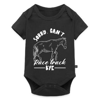 Pferde Design - Baby Premium Kurzarmbody - Schwarz - Vorne
