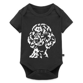 Grosse tête de caniche « Black Edition » - Body à manches courtes Premium Bébé - noir - Devant