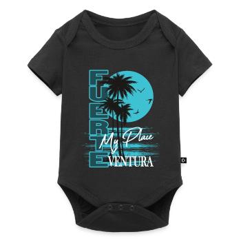 Fuerteventura Palm Sunset My Place Shirt - Baby Premium short-sleeve bodysuit - black - Front