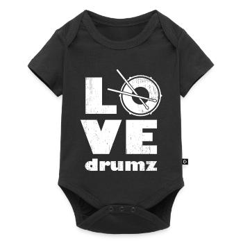Minimalist Love Drum Design - Baby Premium short-sleeve bodysuit - black - Front