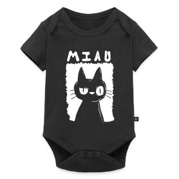 Miaou - Body à manches courtes Premium Bébé - noir - Devant