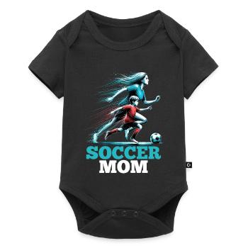 Soccer Mom Soccer Gift - Baby Premium short-sleeve bodysuit - black - Front