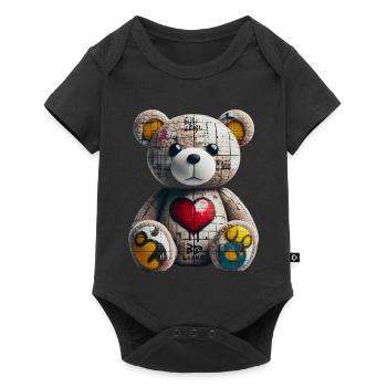 Orso orsacchiotto Teddy Bear - Baby Premium short-sleeve bodysuit - black - Front
