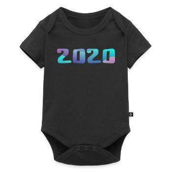 Birthday Gift 2020 Vintage 2020 Retro 2020 - Baby Premium short-sleeve bodysuit - black - Front