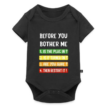 Computer Checklist - Baby Premium short-sleeve bodysuit - black - Front
