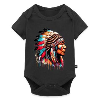 American Indian American - Baby Premium short-sleeve bodysuit - black - Front