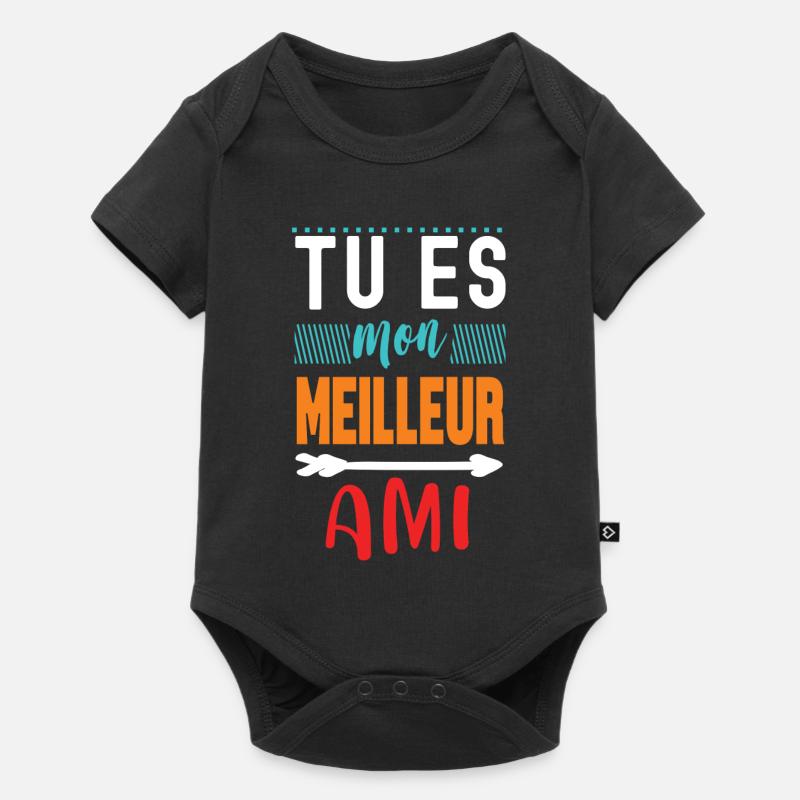 Tu es mon meilleur ami - Body à manches courtes Premium Bébé - noir