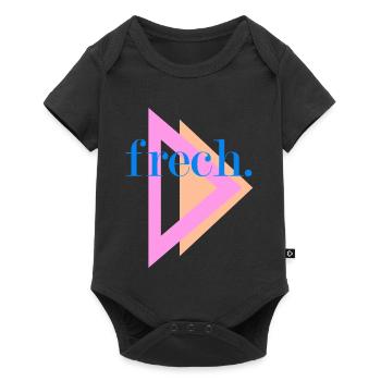 "frech" Shirts und mehr - jetzt drucken - Baby Premium Kurzarmbody - Schwarz - Vorne