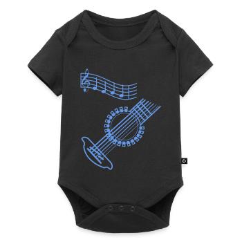 Guitar musician - Baby Premium short-sleeve bodysuit - black - Front