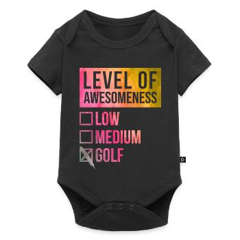 Golf Golf Golf - Body à manches courtes Premium Bébé - noir - Devant
