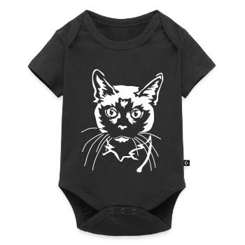 Siamese Cat "Black Edition" - Baby Premium short-sleeve bodysuit - black - Front