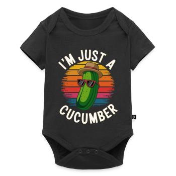 Cool Cucumber Vibes - Baby Premium short-sleeve bodysuit - black - Front
