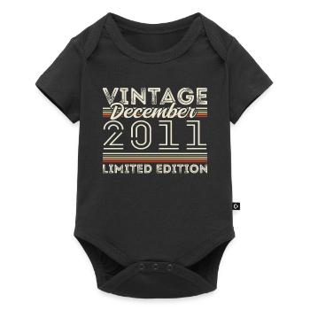 Vintage December 2011 - 14th Anniversary December - Baby Premium short-sleeve bodysuit - black - Front