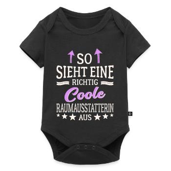 So sieht eine richtig coole Raumausstatterin aus - Baby Premium Kurzarmbody - Schwarz - Vorne