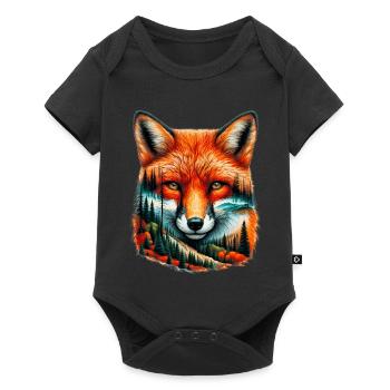 Renard - Body à manches courtes Premium Bébé - noir - Devant