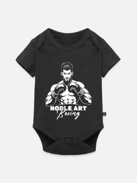 BOXEN EDLE KUNST - Baby Premium Kurzarmbody - Schwarz