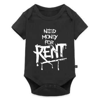Need Money Rent Funny Sayings Money Graffiti icon - Baby Premium short-sleeve bodysuit - black - Front